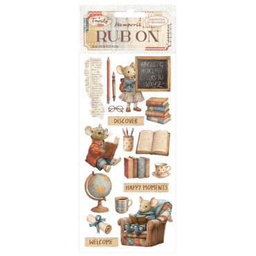 Stamperia Rub-on 10,16x21,6cm - Family Happy moments