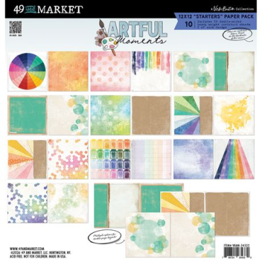 49 And Market - Artful Moments - Collection de papier 12"X12"