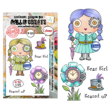 AALL and Create - A7 - Ensemble d'étampes - Gear Girl #1371