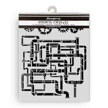 Stamperia Gardens of Time - stencil 20X25cm - Tubes