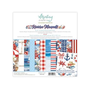 Mintay Ensemble de papiers 8x8 - Riviera Moments