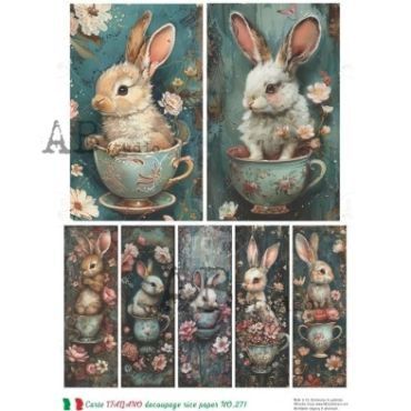 AB Studio Decoupage rice paper Carte Italiano NO.271