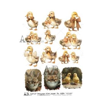 AB Studio Decoupage rice paper A4 ID-6334