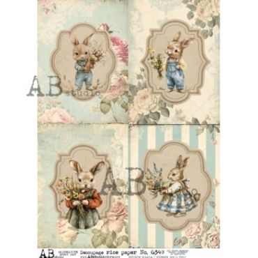 AB Studio Decoupage rice paper A4 ID-6349