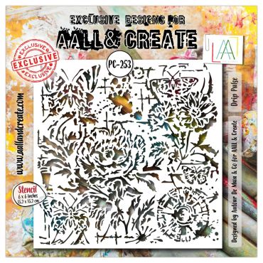Aall and Create - Stencil 6x6 - Drip Pulse  #253