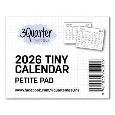 3Quarter Designs Mini Calendrier 2026