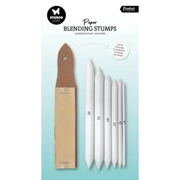 SL Outils de dessin , estompes de mélange de papier et papier de verre essentiels, 7 pièces